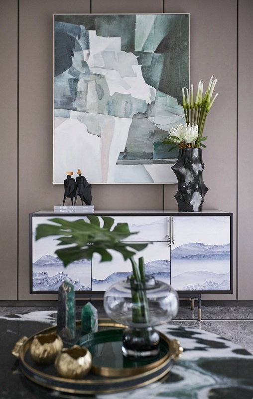 現(xiàn)代輕奢客廳裝修效果圖