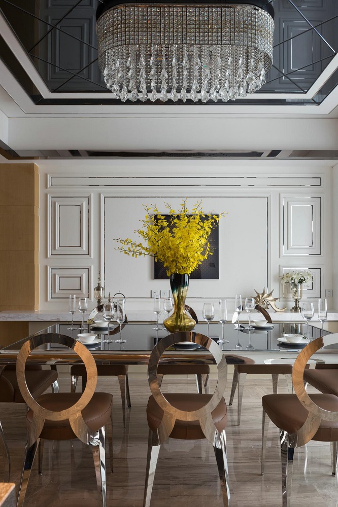 現(xiàn)代輕奢餐廳裝修效果圖