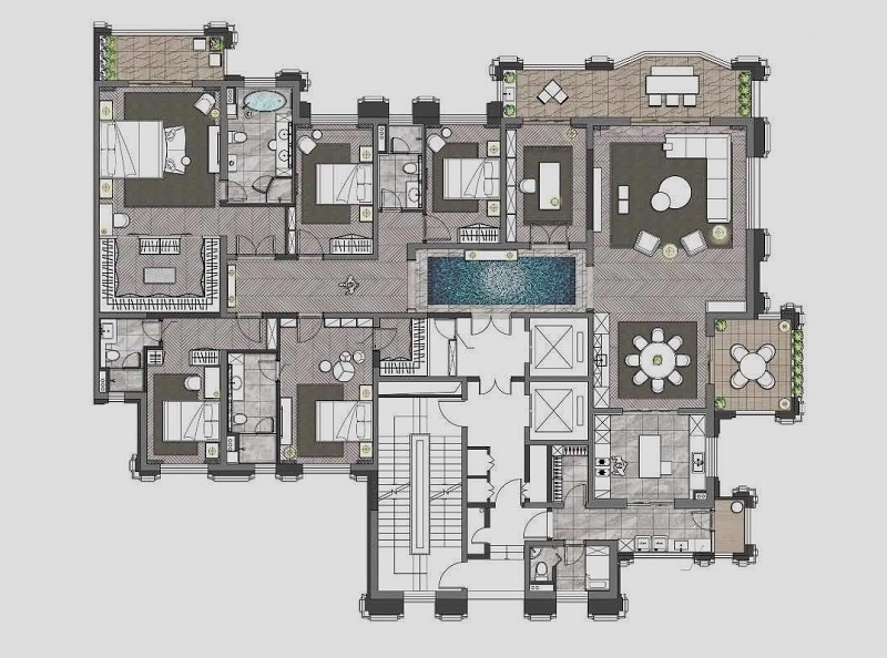 現(xiàn)代輕奢裝修效果圖