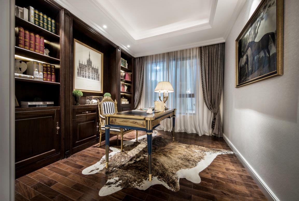 美式風格書房裝修效果圖
