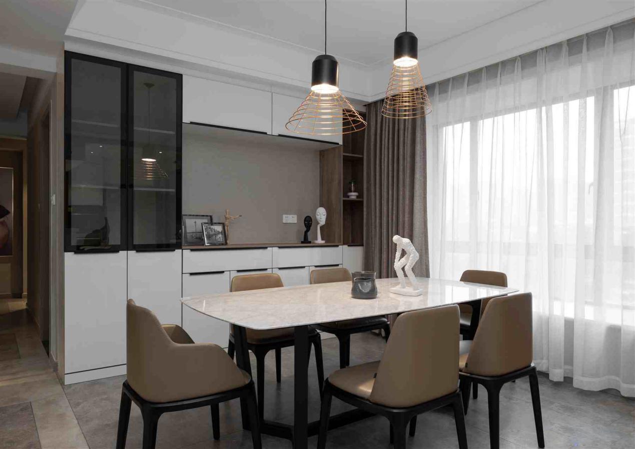 現(xiàn)代簡(jiǎn)約餐廳裝修效果圖