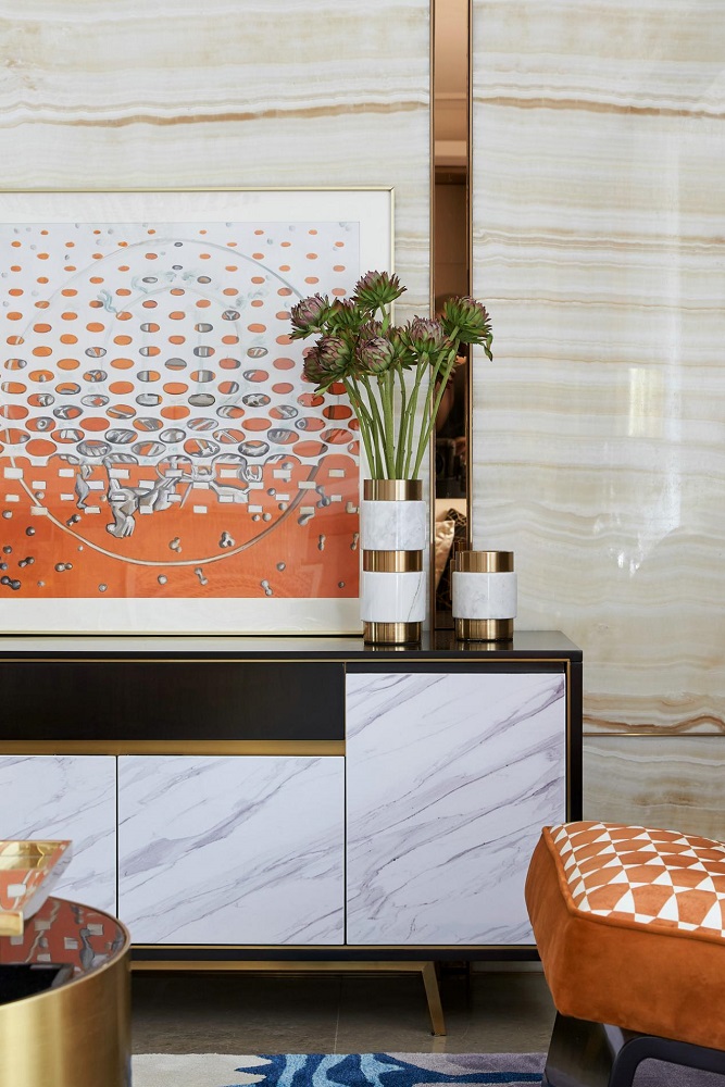 輕奢風(fēng)格客廳裝修效果圖