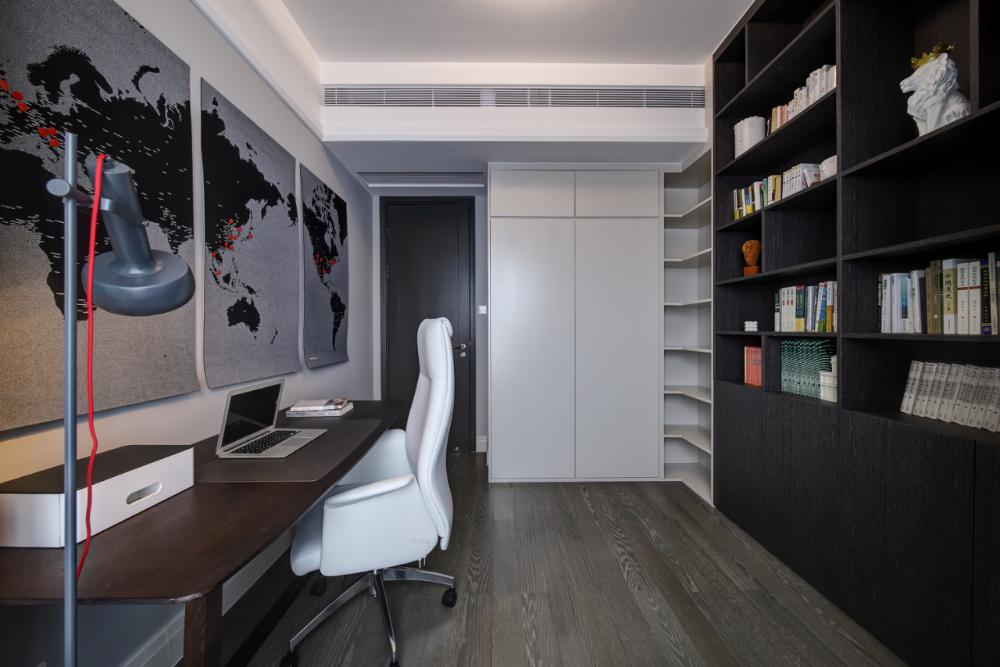 現(xiàn)代簡(jiǎn)約書房裝修效果圖