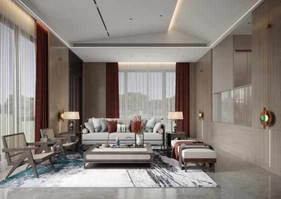 新中式裝修風(fēng)格效果圖